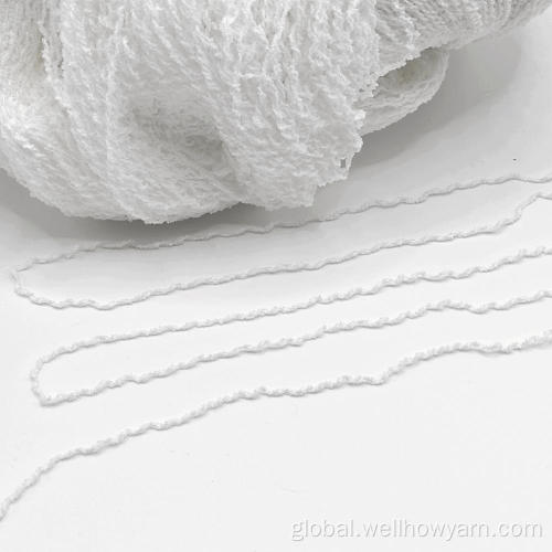 Centipede Like Yarn 100% POLYESTER CHENILLE LIKE YARN RAW WHITE Supplier